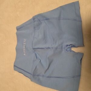 Alphalete Women's Light Blue Bike Shorts